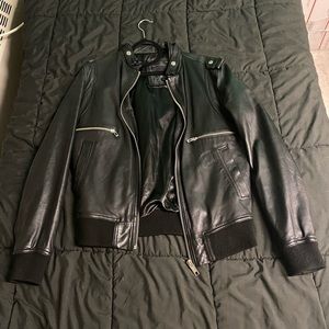 RG512 Black Leather Jacket